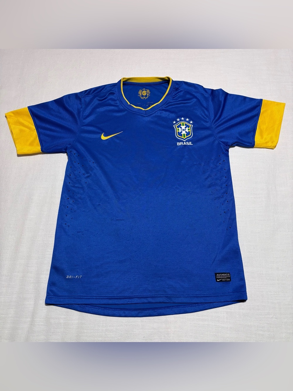Men’s Nike Brazil 2012/2013 Away Football Soccer Jersey | Blue | Size Medium